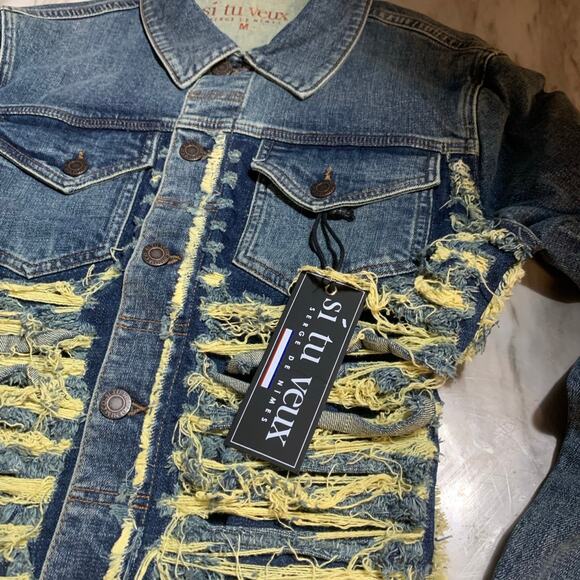 Si tu veux Women’s Jean Jacket size medium - Picture 2 of 3